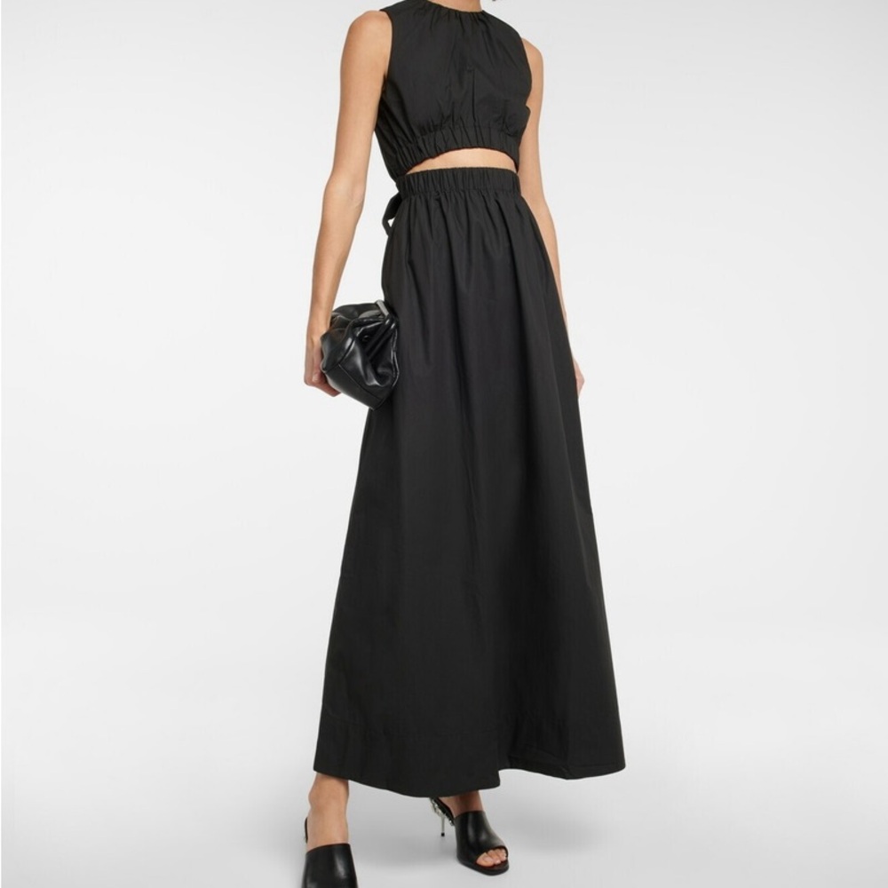 Sir the Label Dion Black Two-Piece Maxi Dress